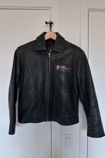 Vintage 90s Planet Hollywood Minneapolis Leather Bomber Jacket