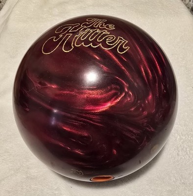 Radical, The Hitter 15 lb Drilled Reactive Resin Polished Burgundy/Red Ball