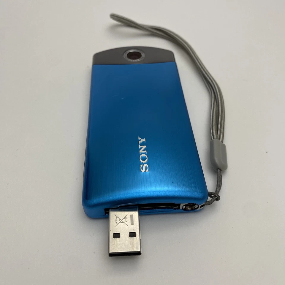 Sony Bloggie MHS-TS20 1080p Full HD Pocket Video Digital Camcorder Blue - Image 3 of 4