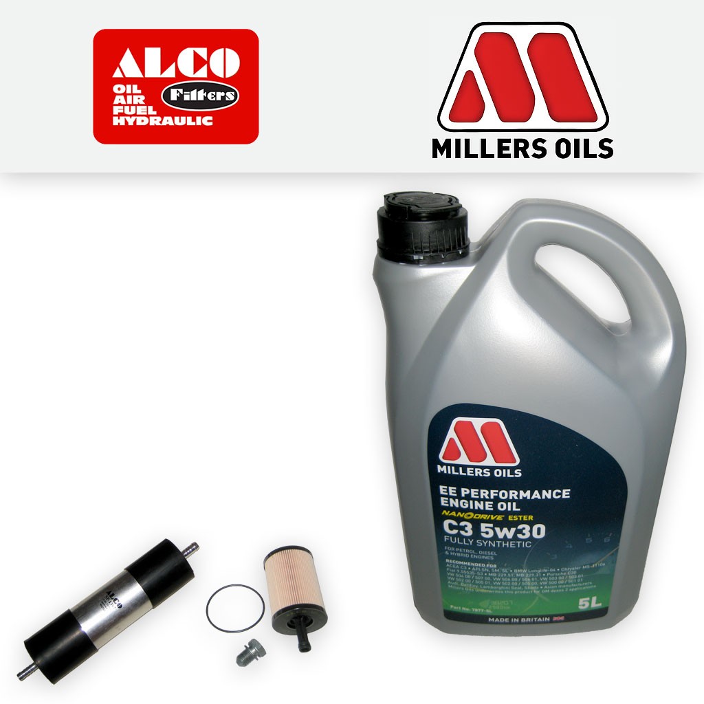 SERVICE KIT for SEAT EXEO 3R 2.0 TDI CAGA CAGC CAHA OIL FUEL FILTER +OIL (08-11)