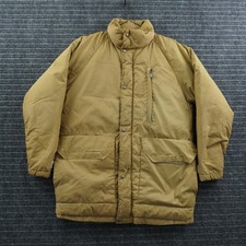 The North Face Down Puffer Parka Mens M Tan Vintage 70s Brown Label Made in USA