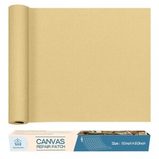 KING MOUNTAIN 16x60" Self-Adhesive Waterproof Canvas Fabric Repair Patch for Sof