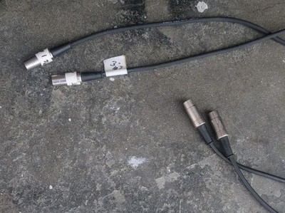 x2 5-pin MIDI cable, 20' feet, male connector ends, Pro Co DataMaster 224F