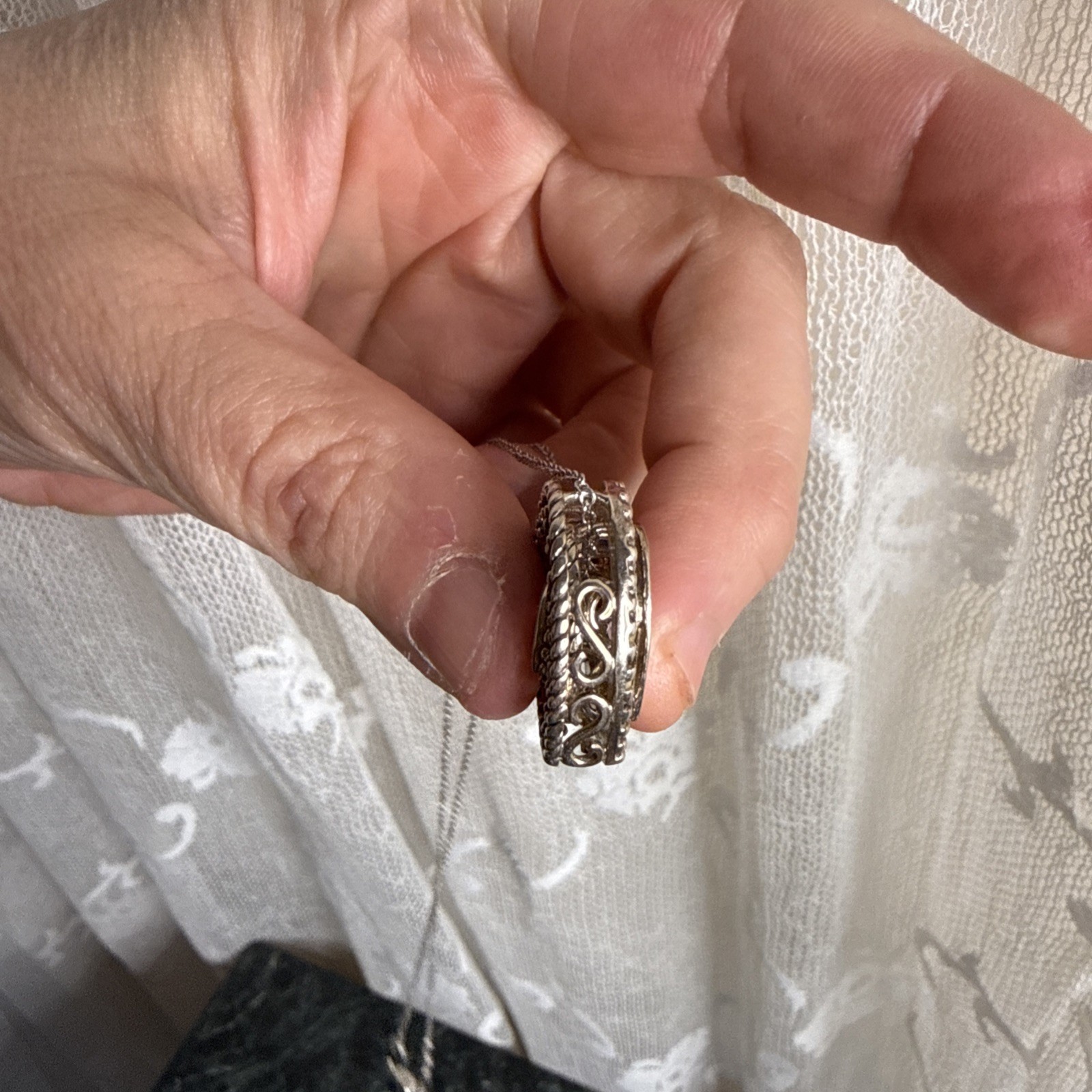 Sterling Silver Stackable Removable Heart Necklac… - image 12