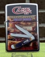 Case XX Zippo…2025 PB&J Knife Trapper…Peanut Butter Jelly Unfired…Great Graphics