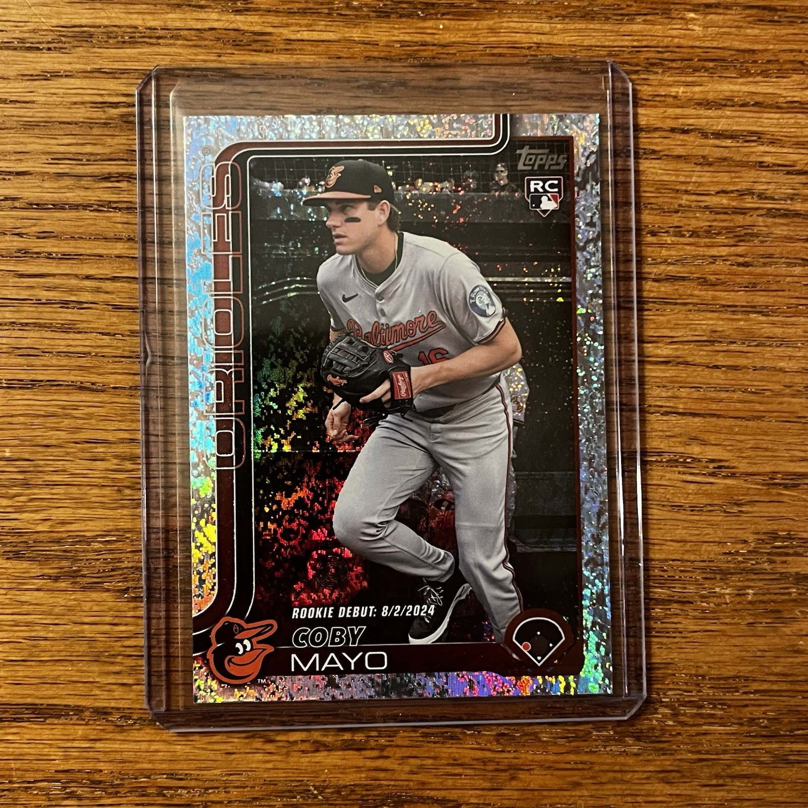 2025 Topps Update - #US282 Coby Mayo Rookie Debut Sandglitter