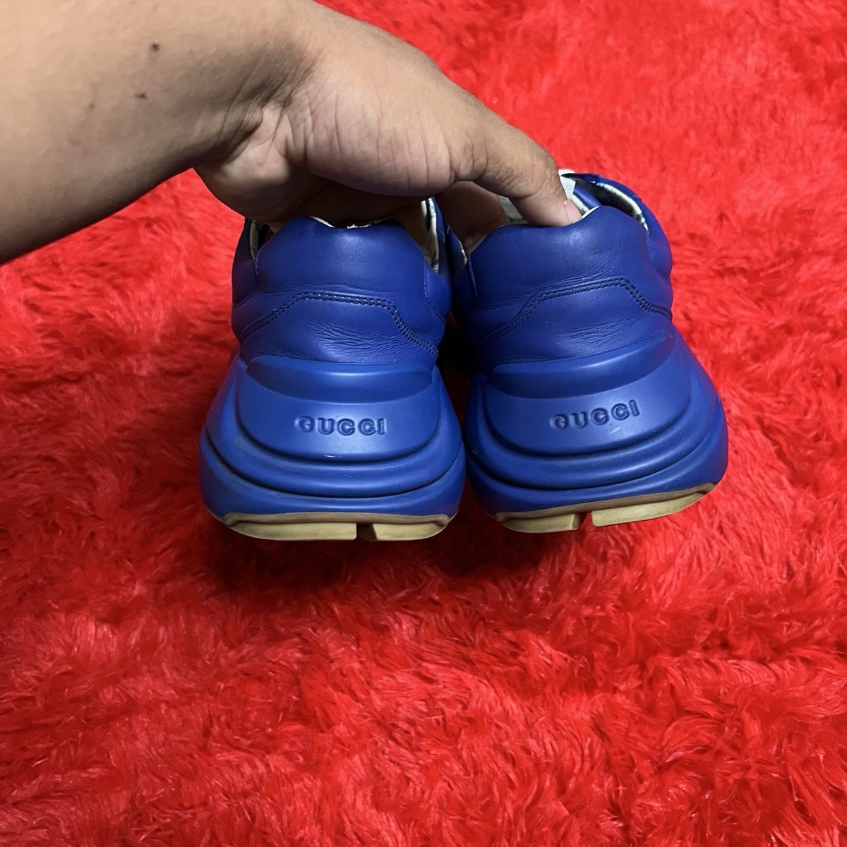 Size 10.5M US (10G) - Gucci Rhyton NY Yankees Blue | eBay display picture 2