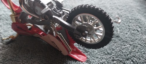 Road Champs MXS Mike Cinqmars Jakks Honda Cr 250 Rare Moto x Dirt Bike Toy - Picture 9 of 10