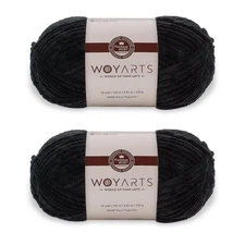 2-Pack Velvet Yarn – Super Bulky Chunky Chenille Yarn for Crocheting & Knitti...