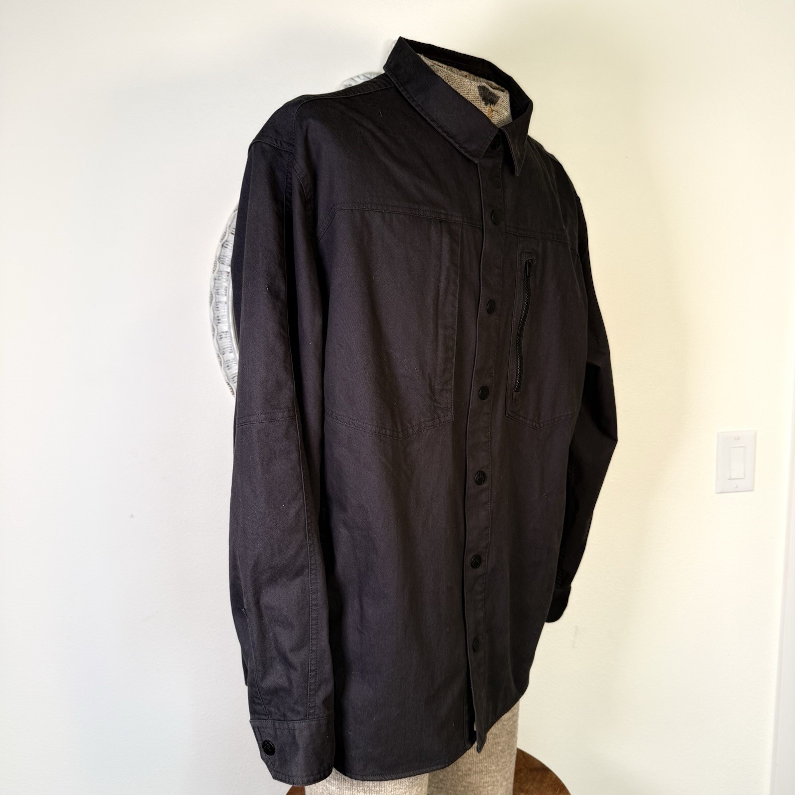 Duluth Trading Alaskan Hard Gear Snap Button Work Barn Jacket Mens 2XL Dark Gray image 5