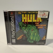 The Incredible Hulk Pantheon Saga PS1 Eidos Action Adventure Video Game CIB