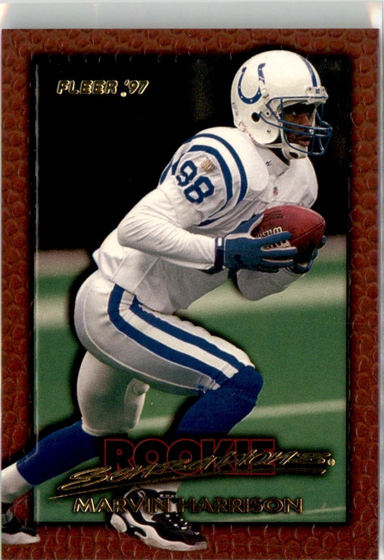 1997 Fleer Rookie Sensations Marvin Harrison Indianapolis Colts #10