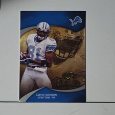 Upper Deck 2009 Icons Calvin Johnson #28 Detroit Lions NFL Football Card