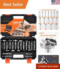 Complete 16-Piece Forstner Bit Set - Ideal for Pocket Holes & Precise Drilling