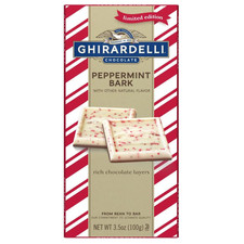 Ghirardelli | PEPPERMINT BARK 100G BARS | MILK & DARK CHOCOLATE | SQUARES
