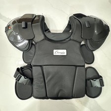 Champion Sports P170 Long Black Chest Protector Impact Protection For Umpires