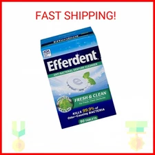 Efferdent Plus Mint Anti-Bacterial Denture Cleanser | 90 Tablets