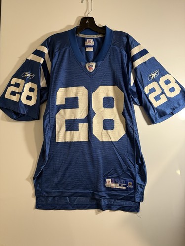 Reebok Authentic Jersey NFL Indianapolis Colts #28 Marlin Jackson Men’s Small