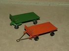 DINKY TOYS VINTAGE DIECAST  1:43 #25G GREEN & ORANGE TRAILERS BUNDLE
