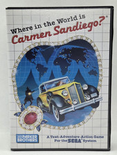 Where in the World is Carmen Sandiego? (Sega Master System, 1988) CIB NICE 💎