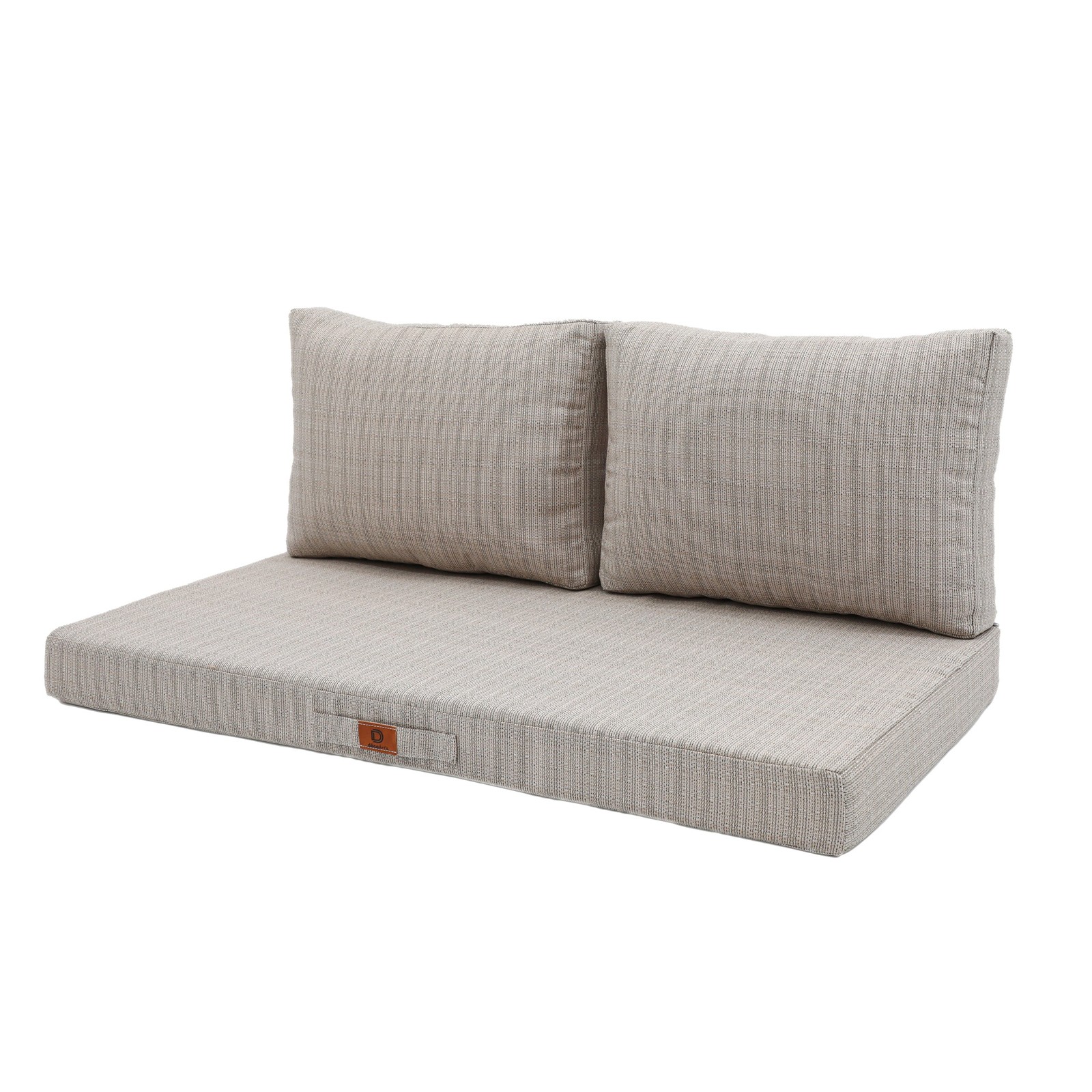 Coussins de jardin 120x60cm beige pour aménager un coin détente sur le balcon