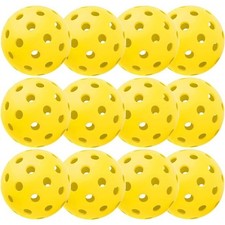 12-Pack Replacement Pickleball Balls Durable High-Performance
