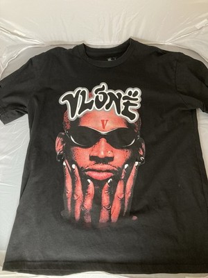 VLONE ''RODMAN LOGO'' BLACK T-SHIRT Size Mens Large