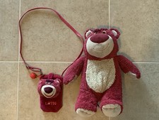 Disney Lotso Toy Story 3 Strawberry Scented 14" Plush  Lotso Phone Bag