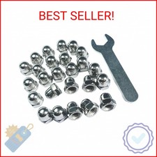 ZDingTech 25pcs M8-1.25 Acorn Cap Nuts,M8-1.25 Cap Nuts,Acorn Hex Cap Dome Head