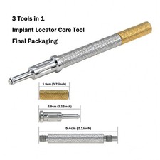 Universal Implant Locater Core Tool Retention Caps Insertion Extraction Tool