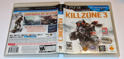 KillZone 3 (Sony PlayStation 3, 2011) Video Game with Case & Manual