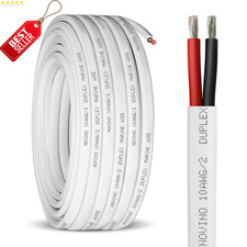 Marine Wire 10AWG 30FT Duplex Tinned Copper Red Black Boat RV Trailer Cable US