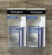 Neutrogena Rapid Wrinkle Repair Retinol Night Cream 1oz Anti-Aging 2Pk