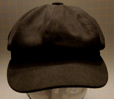 Unisex Adj OSFM Black Crushed Velvet Newsboy Bakers Boy Hat Cap