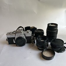 Minolta SRT-101 35mm SLR Film Camera with Extra Lenses