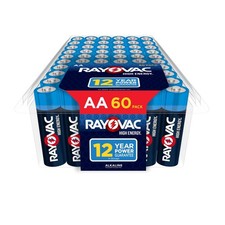 Rayovac High Energy AA Batteries 60 Pack for High-Drain Devices