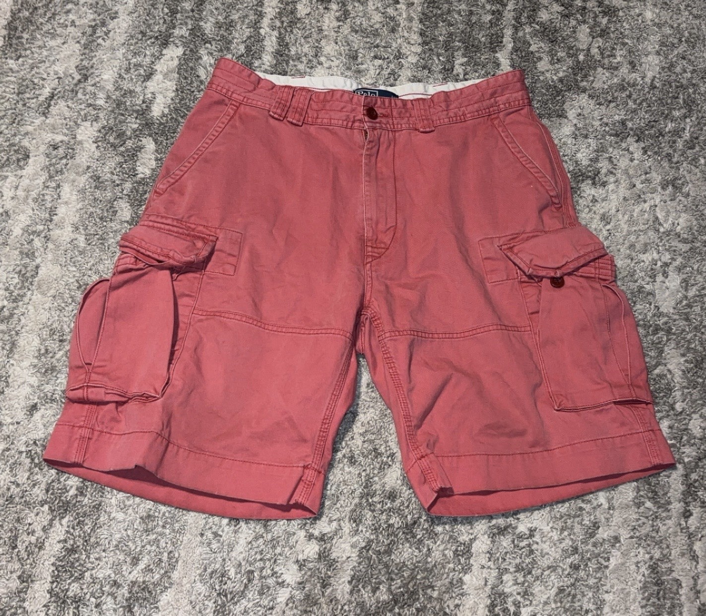 Vintage Polo Ralph Lauren Military Cargo Shorts Size 34 