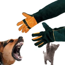 Animal Handling Gloves,23.6" Long Sleeves Gauntlet,Safety Work Gloves,Bite Pr...