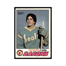 Fred Ahern 1977 O-Pee-Chee #280 Cleveland Barons Hockey Card EX