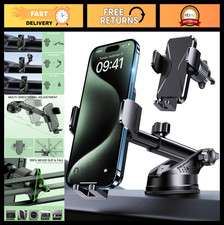 3-in-1 Universal Car Phone Mount Holder - Military-Grade Suction, Dashboard  Ve