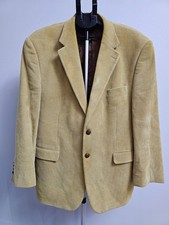 Lauren Ralph Lauren Camel CORDUROY Sport Coat Blazer 48R Paisley Lined