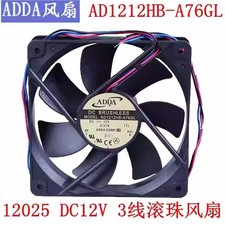 ADDA AD1212HB-A76GL DC12V 0.37A 3-Wire Cooling Fan