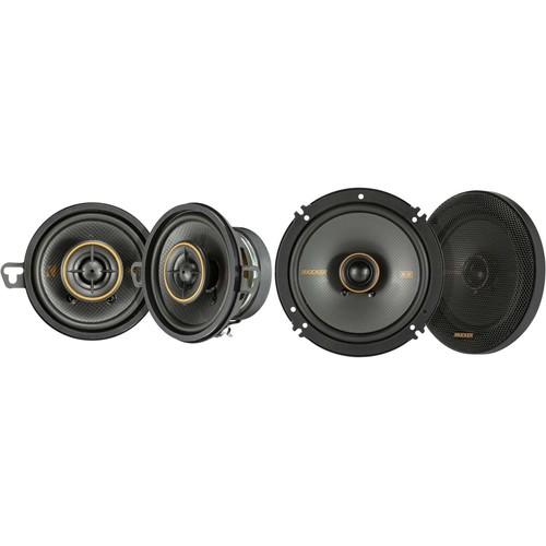 Kicker 51KSC6504 KS-Series 6.5" Coaxial Speakers with .75" tweeters w/ 51KSC3...
