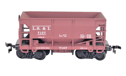 AHM 7157 Spur HO LSI Hopper Güterwagen Oldtimer Toskanisch Braun Modell Originalverpackt Lesen. | Condition: Used