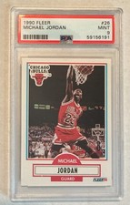 1990 FLEER #26 MICHAEL JORDAN PSA 9 MINT Clean Slab