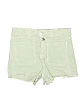 Zara Girls Green Denim Shorts 10