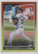 2018 Panini Donruss Optic Rated Rookie Red & Yellow Prizm Paul Blackburn #34 9ji