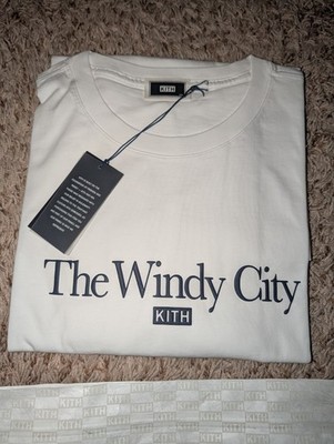 KITH The Windy City Tee Chicago Exclusive Box Logo White Mens NEW