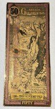 Nevada 50 Goldback Gold Note- 1/20oz .9999 Fine 2022 (Damaged)