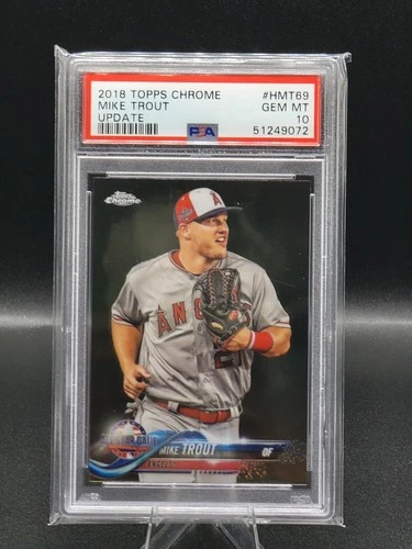 2018 Topps Chrome Mike Trout Update ~ PSA 10